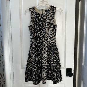 Mossimo Black and Cream Patterned Dress